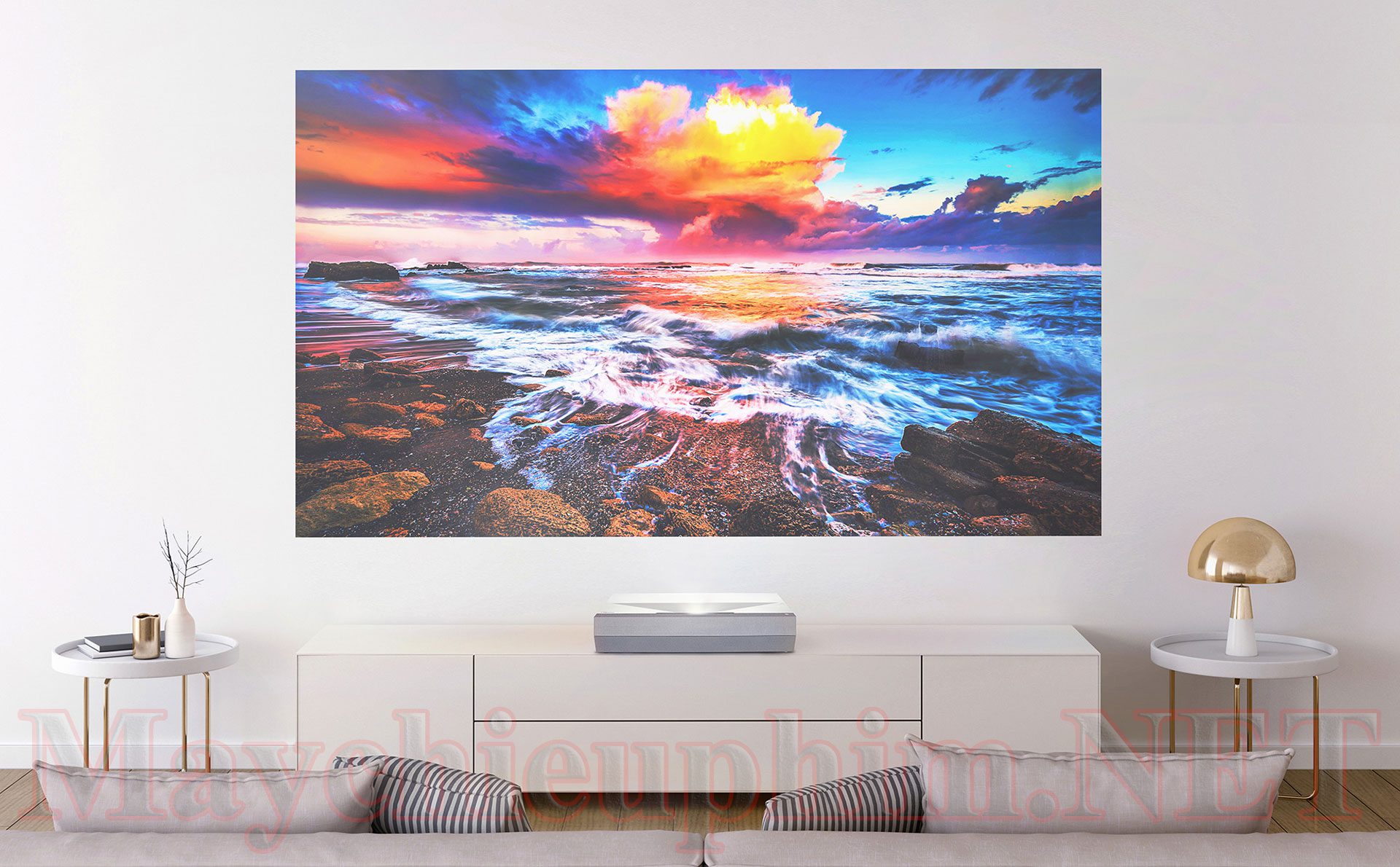Máy chiếu 4K Optoma P2 Máy chiếu 4K Optoma P2 - Rạp chiếu phim cao cấp với Dolby Digital 2.0 audio