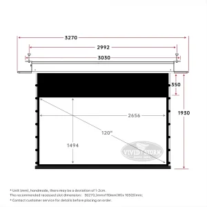 Màn chiếu âm trần VIVIDSTORM VPCLW120H 120 Inch (16:9) 120in 11 0a313b4f de1a 4bfc b935 7a16055a251f 600x600 1