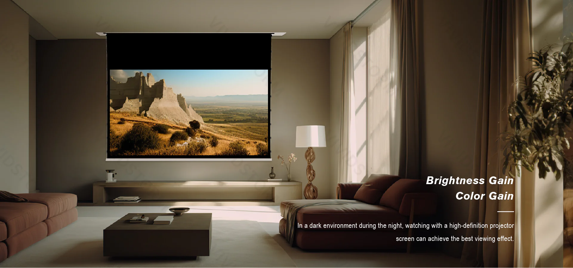 Màn chiếu âm trần VIVIDSTORM VPCLW120H 120 Inch (16:9) Man chieu am tran Vividstorm VPCLW100H 100 Inch 04