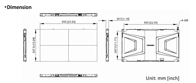 Màn hình LED trong nhà Hikvision DS-D4018CW-2FQ màn hình Led Hikvision DS-D4012CW-2FQ