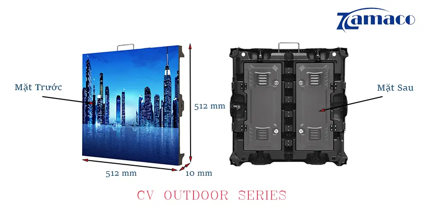 Kích thước Module và Cabinet của LED Leyard CV4S