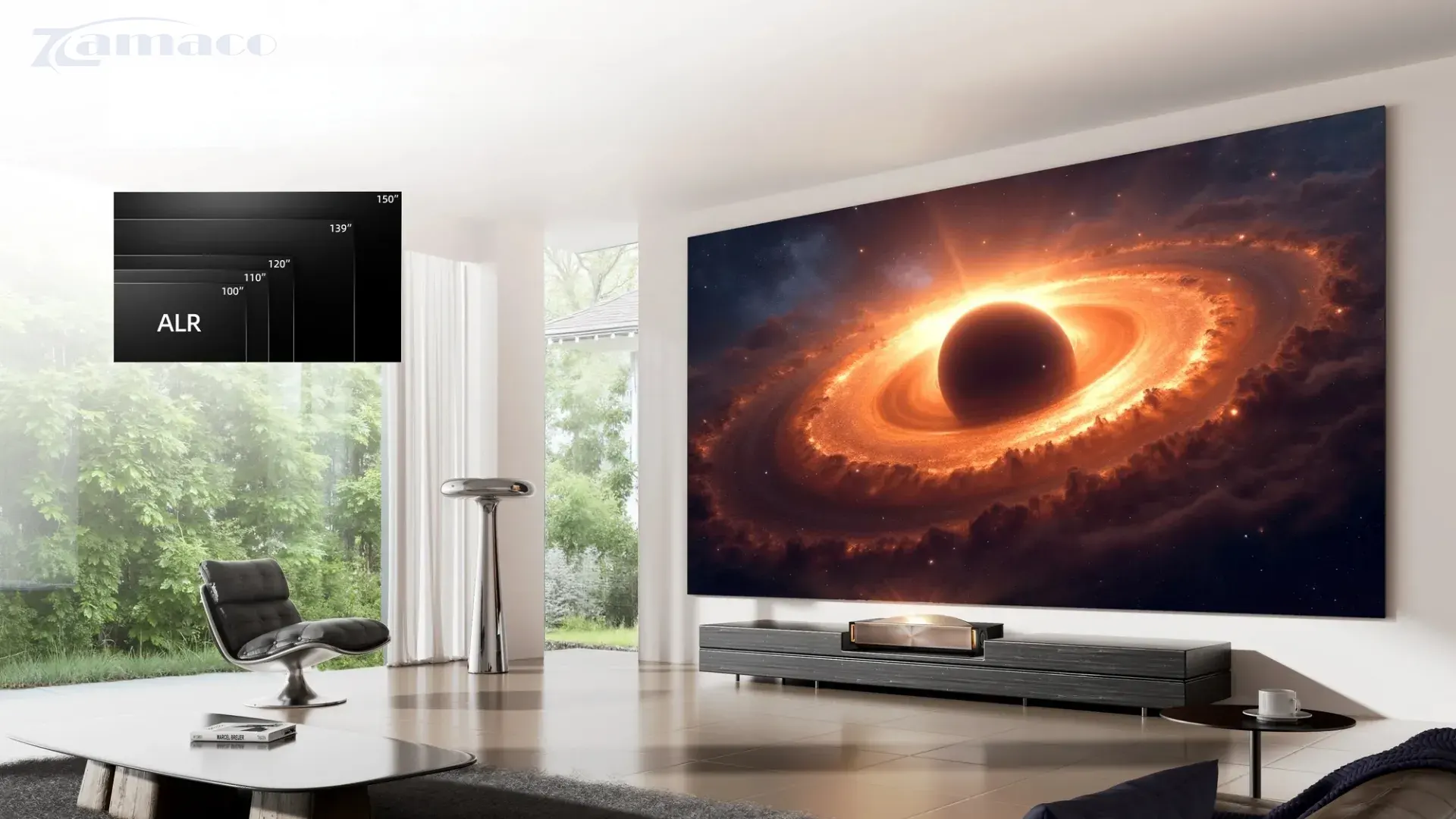 Chiếu siêu gần, kích thước màn hình cực lớn