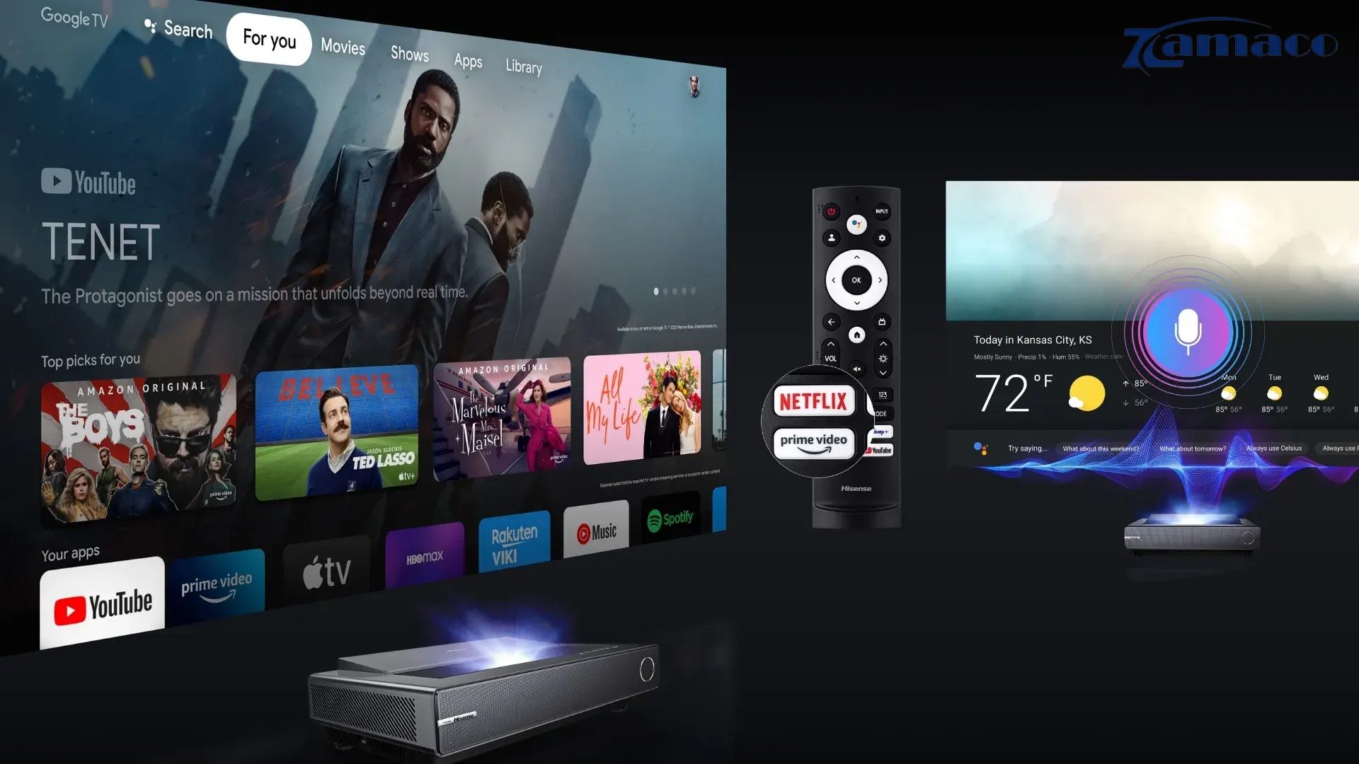 Hỗ trợ HDR Dolby Vision và Google TV thông minh