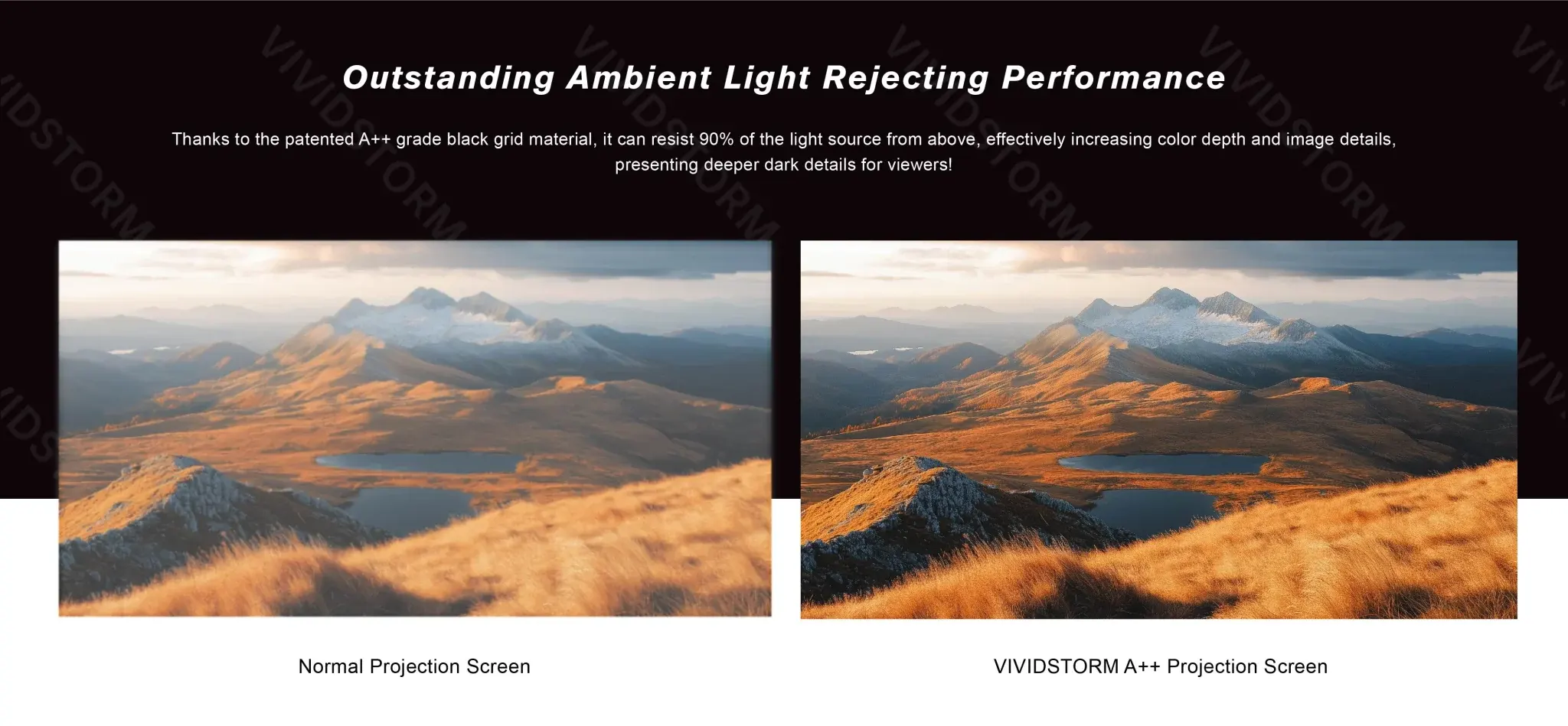 Màn chiếu quang học VIVIDSTORM Fusion VCVFFEHS100H 100 inch (16:9) – Chiếu xa mc5 11