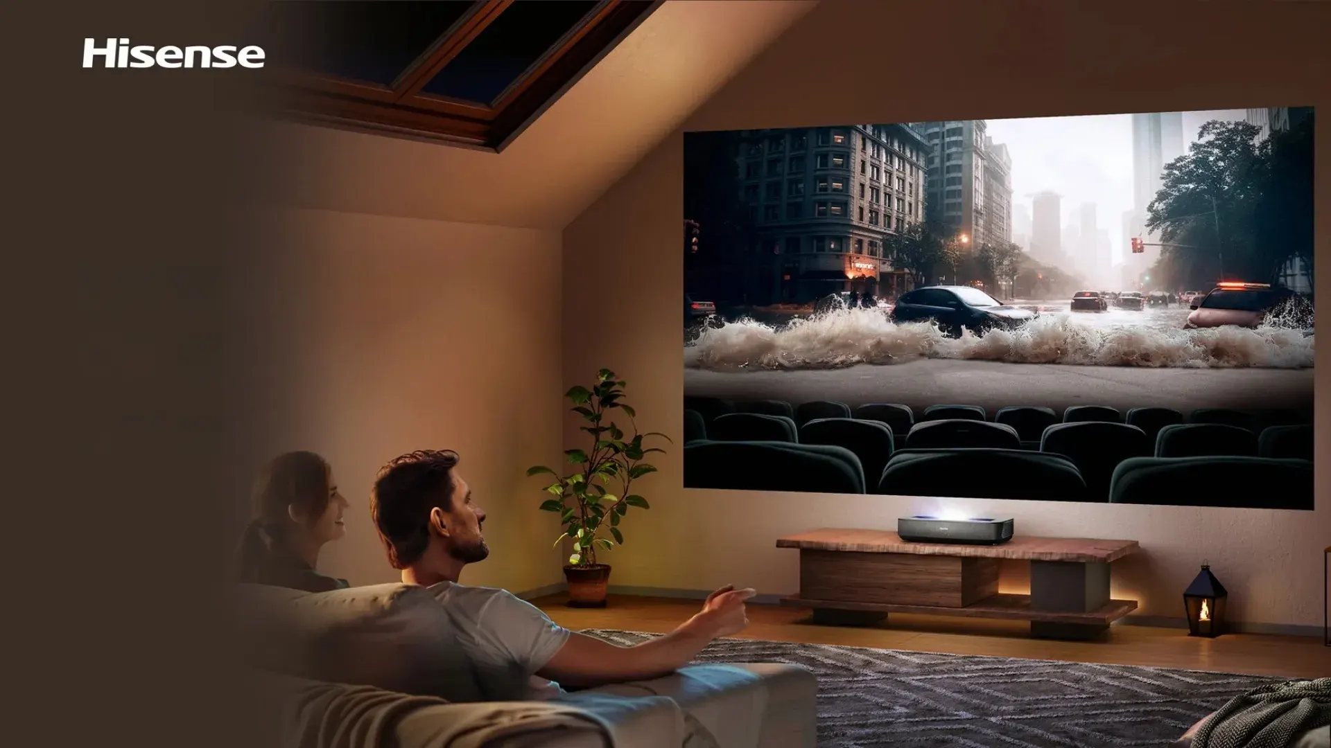 Máy chiếu 4K Hisense PL2 Hisense PL2 – Máy chiếu Laser Cinema 4K UST với Dolby Vision & Atmos