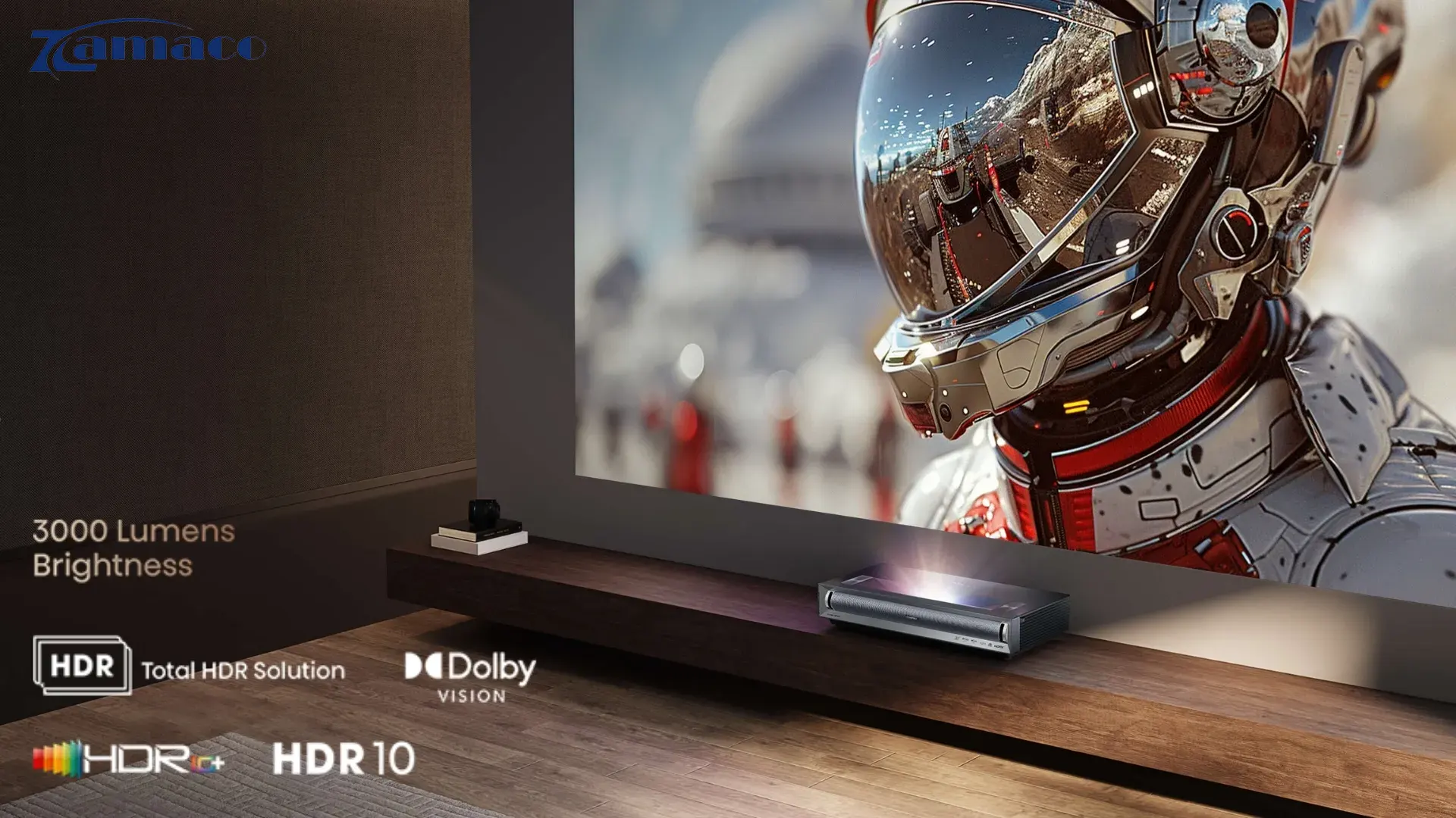 Máy chiếu 4K Hisense PX3 Pro Hệ điều hành Google TV và hỗ trợ HDR tiên tiến