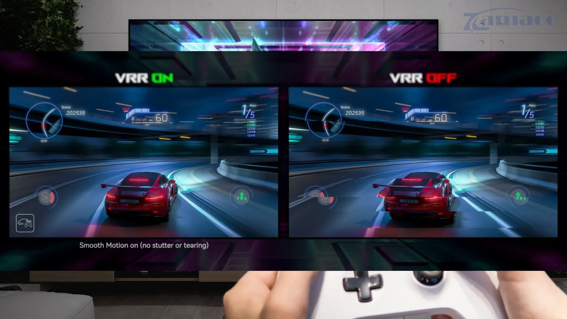 Chế độ chơi game VRR, đầu vào HDMI 240 Hz và đầu dongle thông minh