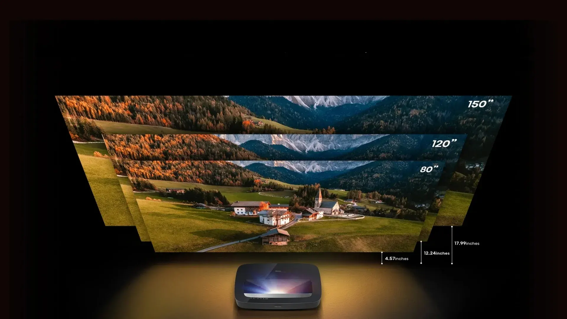 Máy chiếu 4K Hisense PL2 Chiếu siêu gần – phù hợp mọi không gian