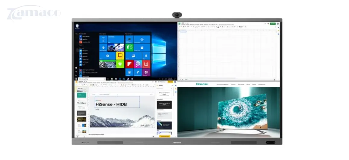 Màn hình tương tác Hisense hiển thị đa nhiệm, hỗ trợ dạy học và làm việc hiệu quả
