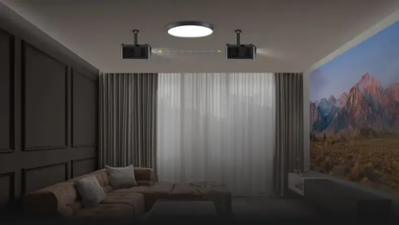 Máy chiếu 4K Viewsonic LX700-4K RGB Trang bị ống kính zoom quang học 1.6x, Viewsonic LX700-4K RGB mang đến sự linh hoạt tối đa trong việc lựa chọn vị trí lắp đặt