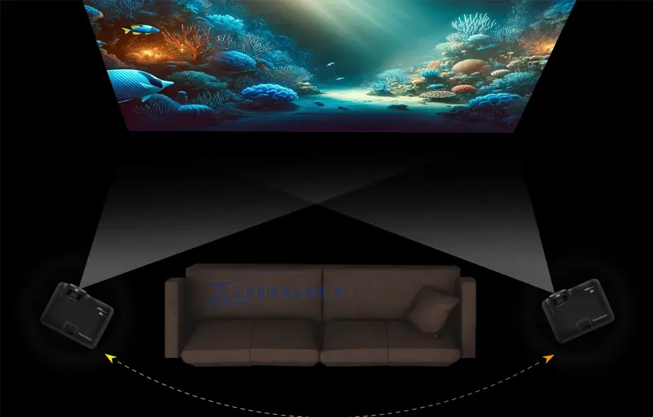 Máy chiếu 4K Viewsonic LX700-4K RGB Hình Ảnh Hoàn Hảo Từ Mọi Góc Độ của Viewsonic LX700-4K RGB