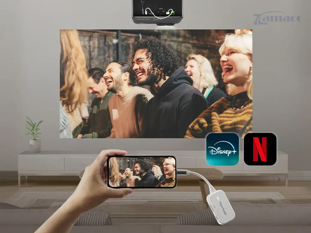 Máy chiếu 4K Viewsonic LX700-4K RGB Tiện lợi hơn với tính năng phát nội dung không dây - nâng cấp trải nghiệm của bạn tốt nhất