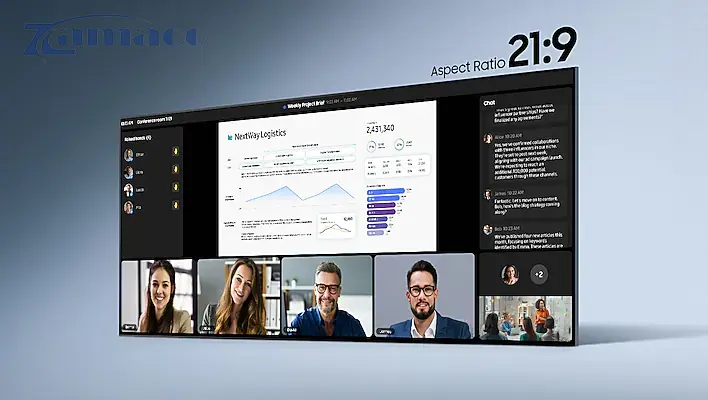 Màn hình tương tác thông minh Samsung QPD-5K 105″ LH105QPD5BGXZA Màn hình 105 inch đáp ứng không gian lớn