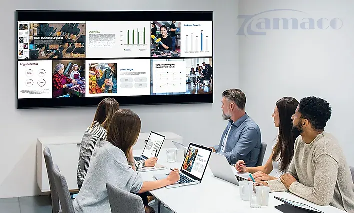 Màn hình tương tác thông minh Samsung QPD-5K 105″ LH105QPD5BGXZA Trình chiếu không dây tiện lợi