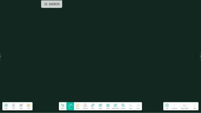 Ứng dụng Note biến màn hình tương tác MAXHUB thành bảng trắng số thông minh, nâng cao hiệu quả giảng dạy và tương tác trong lớp học.