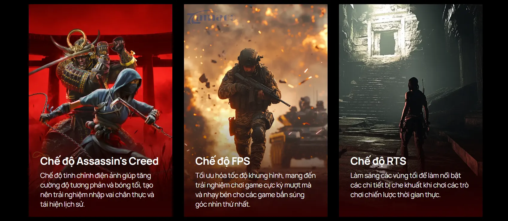 Có nhiều chế độ hình ảnh khác nhau phù hợp với nhu cầu của bạn