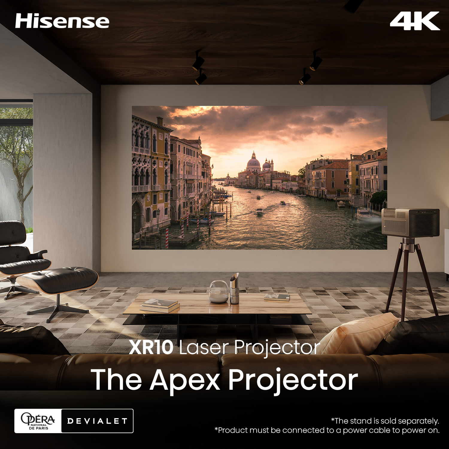 Máy chiếu Hisense XR10 4K laser trong phòng chiếu gia đình Máy chiếu Hisense XR10 4K laser trong phòng chiếu gia đình