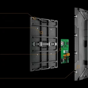 Màn hình LED Absen CPS Series trong nhà P1.86 / P2 / P2.5 panel lắp sẵn Cấu tạo panel Absen CPS: module, card nhận và vỏ nhựa gia cường sợi thủy tinh