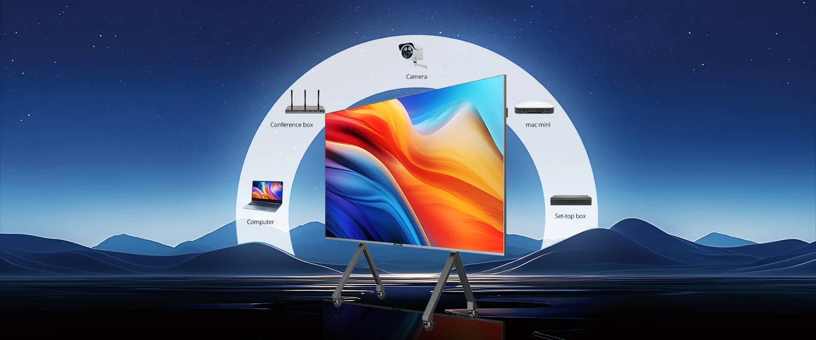 Absen iCon X V2 kết nối camera, micro, máy tính, hệ điều khiển