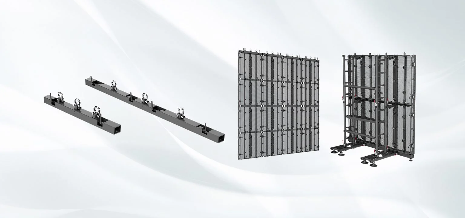 Màn hình LED sân khấu ngoài trời Absen JP Pro P5.2 / P8.9 lưu diễn Hệ khung chống gió của màn hình Absen JP Pro
