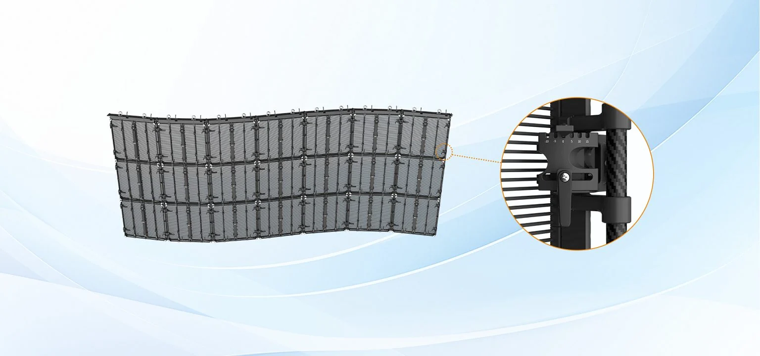 Màn hình LED sân khấu ngoài trời Absen JP Pro P5.2 / P8.9 lưu diễn Màn hình LED Absen JP Pro uốn cong lồi lõm