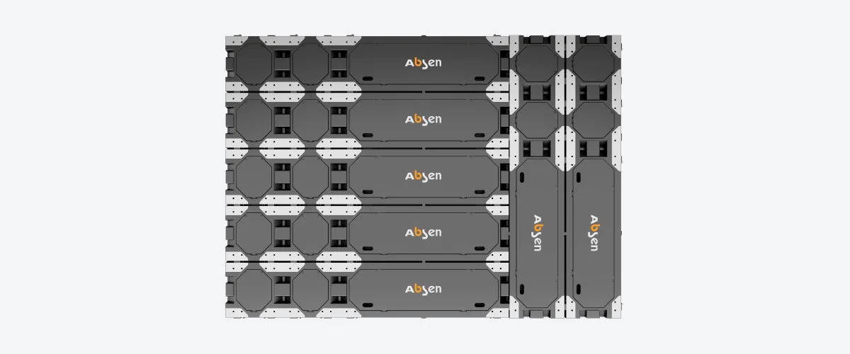 Màn hình LED Absen K V3 trong nhà P1.89 / P2.5 / P3.9 cho bán lẻ Ghép linh hoạt các cỡ panel Absen K V3 theo cấu hình 3+1+1