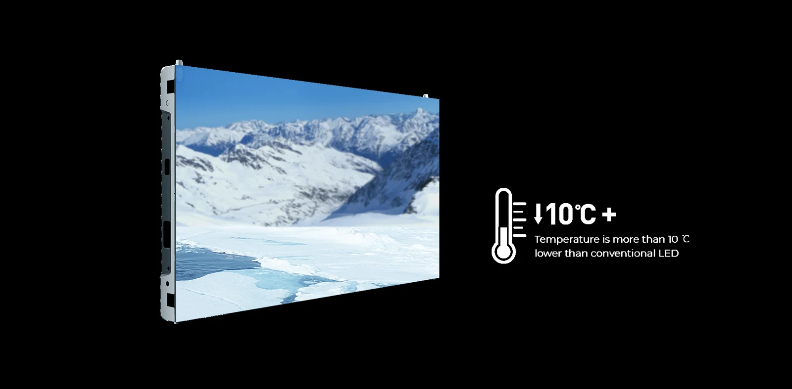 Absen KLCOB V2 mát hơn trên 10°C so với LED thông thường