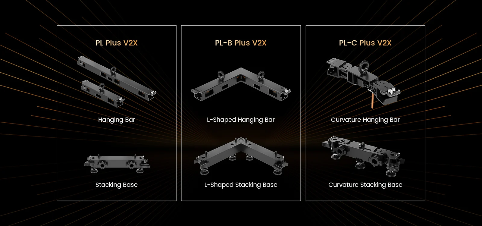 Thanh treo và đế xếp chồng của Absen PL Plus V2X