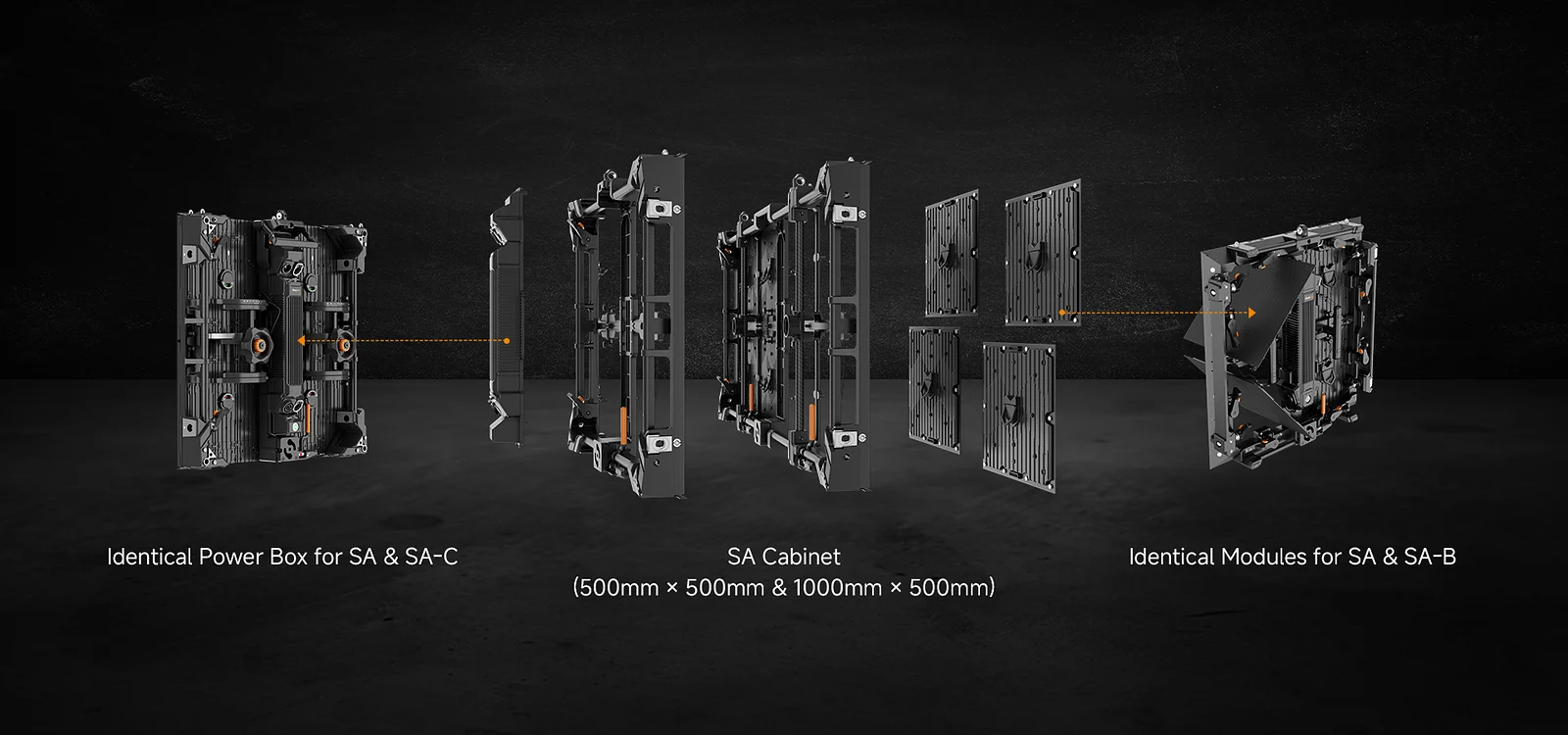 Hộp nguồn và module dùng chung của Absen SA