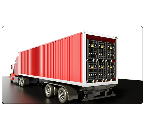 Xe container chở màn hình Absen VN