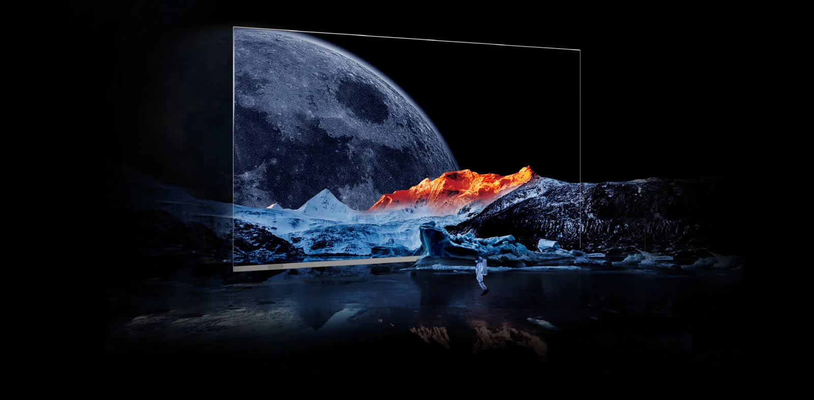 Hình ảnh Micro LED màu đen sâu trên màn hình Absenicon X