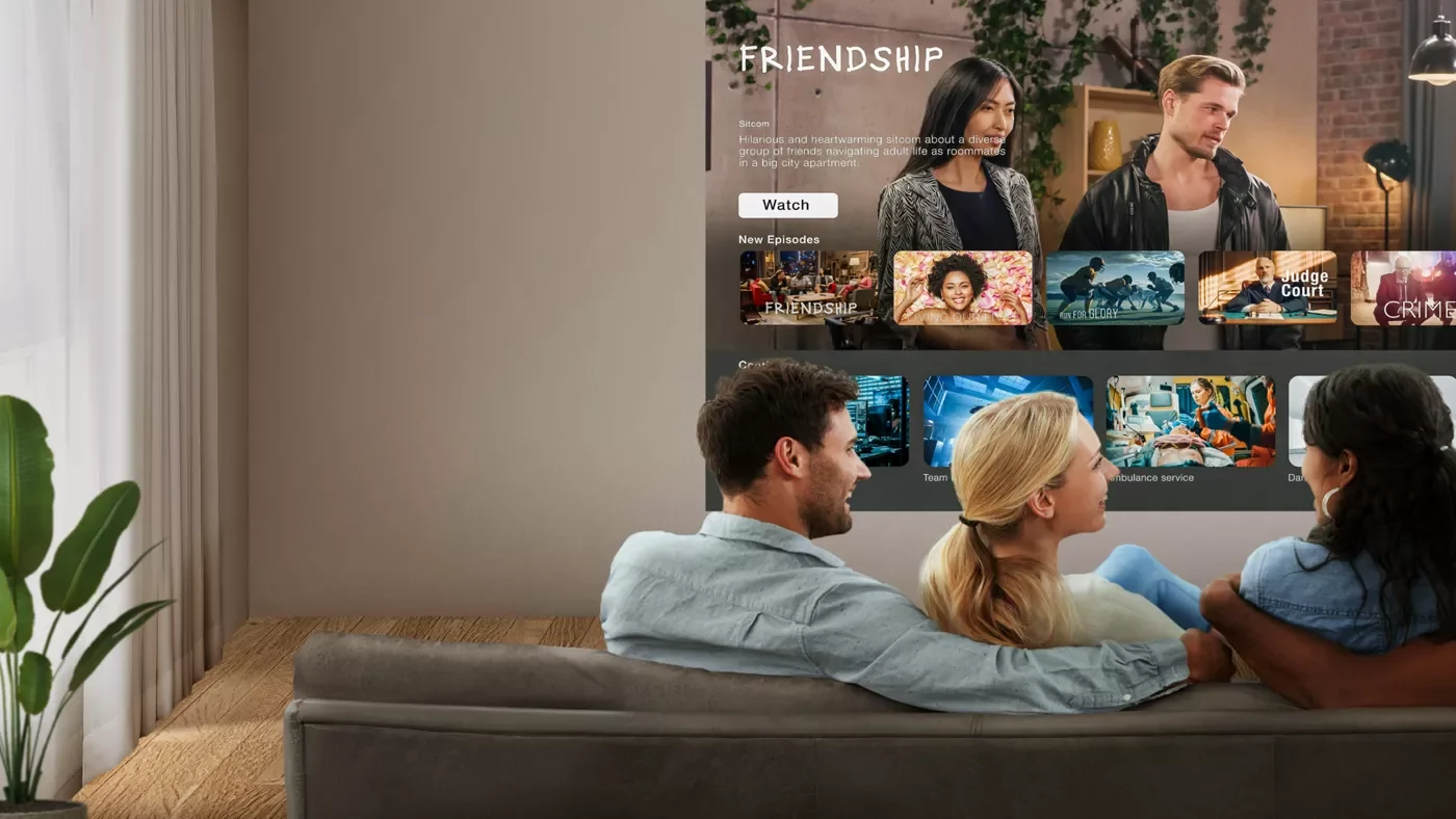 Xem Netflix và YouTube qua Google TV tích hợp trên BenQ TK705STi Xem Netflix và YouTube qua Google TV tích hợp trên BenQ TK705STi