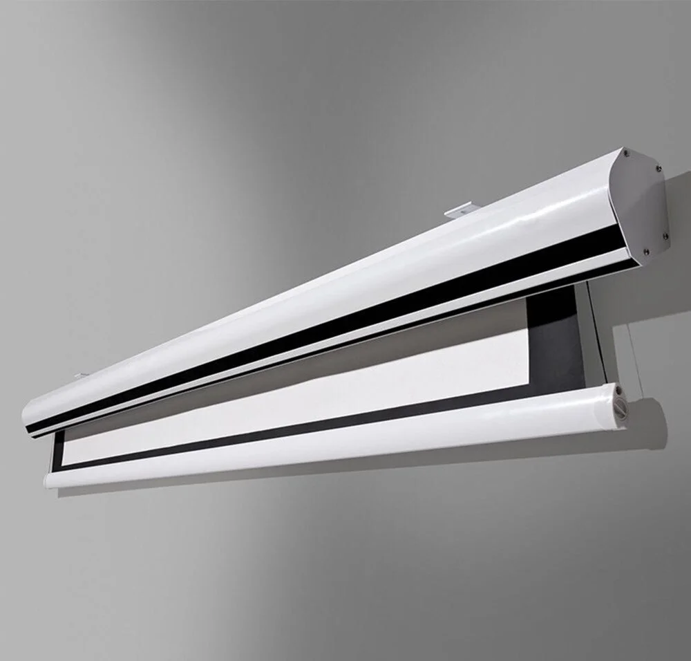 Màn chiếu điện tab-tension Dalite T100S 100 inch 16:9 Hộp màn hợp kim nhôm của màn chiếu tab-tension Dalite dòng T