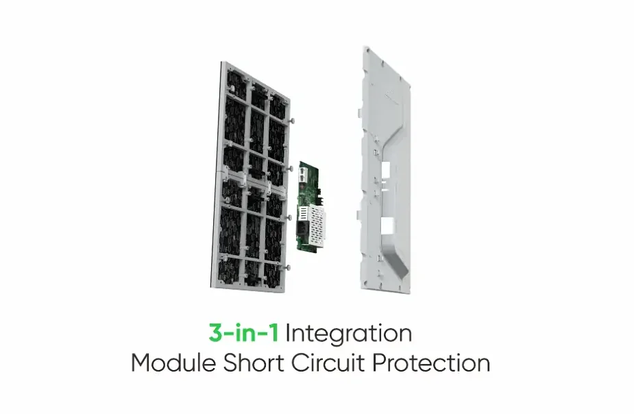 Màn hình LED trong nhà LAMPRO LCM P1.8 / P2 / P2.5 cabinet 320 × 480 mm Tích hợp 3 trong 1 và bảo vệ ngắn mạch module LAMPRO LCM