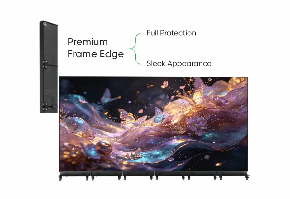 Màn hình LED poster LAMPRO LCM-TV gập được 640 × 1.920 mm P1.2 – P2.5 Viền khung bảo vệ LAMPRO LCM-TV