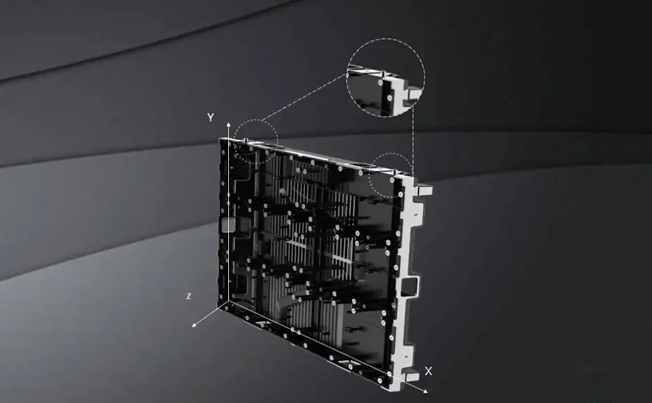 Màn hình LED LAMPRO LDAⅡ – chỉnh trục XYZ cho mặt màn phẳng