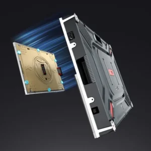 Sáu điểm nam châm gắn module Leyard VHD32F vào cabinet