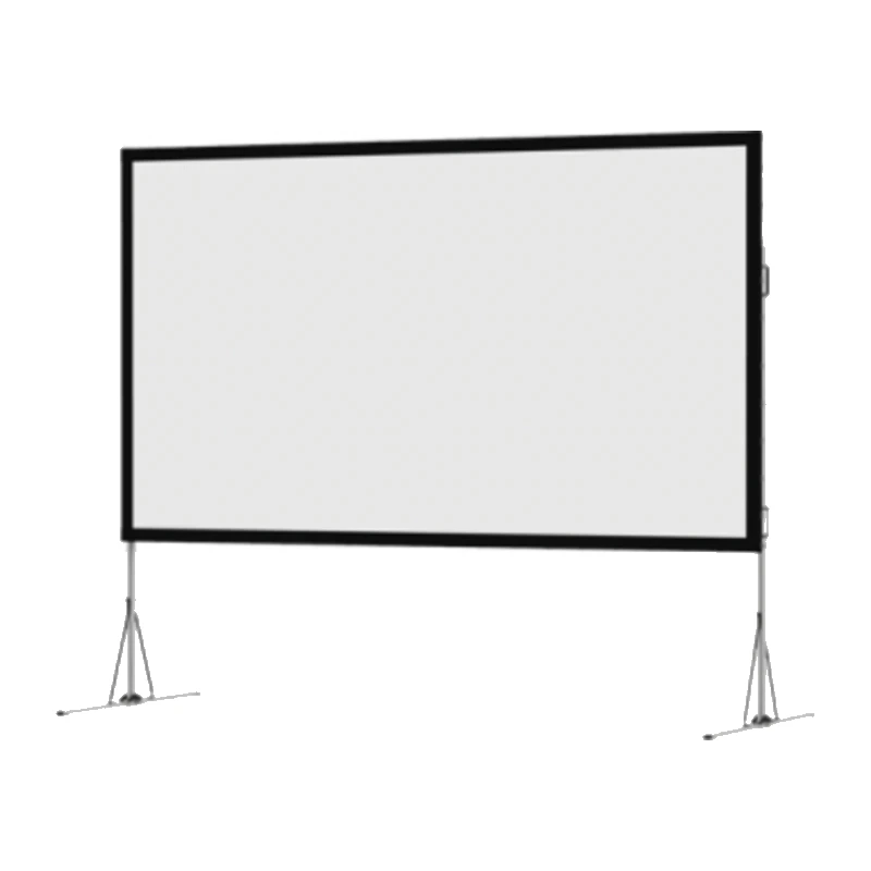Màn chiếu khung chiếu trước và sau Dalite FR100 100 inch tỷ lệ 4:3 Màn chiếu khung chiếu trước và sau Dalite FR100 nhìn trực diện trên nền trắng