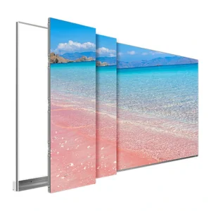 Màn hình LED All-in-One Absen X Ultrawide nền trắng, ghép module liền mạch