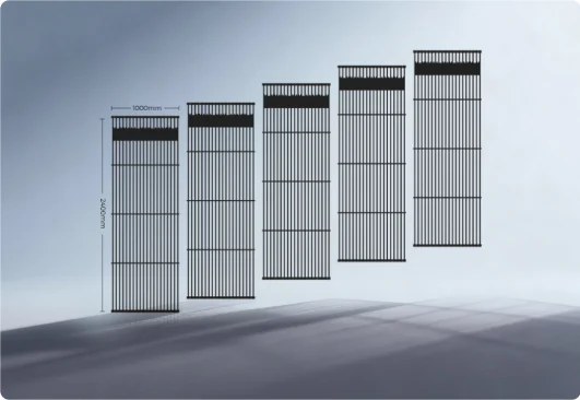 Màn hình LED lưới QSTECH B102 Series ngoài trời cabinet 1000×2400 mm, 12.000 nits Cabinet 1000 × 2400 mm của màn hình LED lưới QSTECH B102