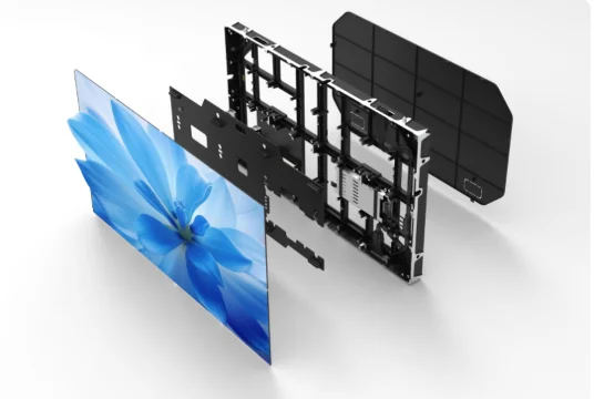 Màn hình LED QSTECH D27 Series Full Flip-Chip COB trong nhà pitch 0.7–1.5 mm Cấu tạo các lớp cabinet nhôm đúc nguyên khối của màn hình LED QSTECH D27