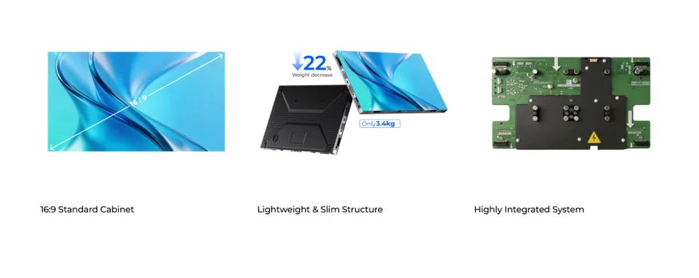 Màn hình LED QSTECH FM27 Series SMD và COB trong nhà pitch 1.2–2.5 mm Cabinet 16:9 nhẹ và hệ thống tích hợp của màn hình LED QSTECH FM27