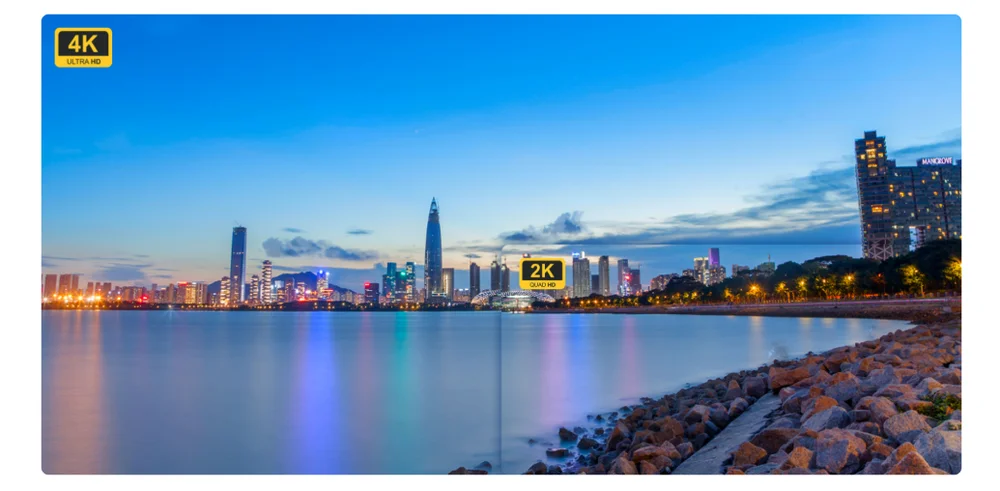Màn hình LED QSTECH FX27 Series SMD trong nhà cabinet 16:9 siêu mỏng pitch 1.2–2.5 mm Màn hình LED QSTECH FX27 ghép chuẩn độ phân giải 2K và 4K