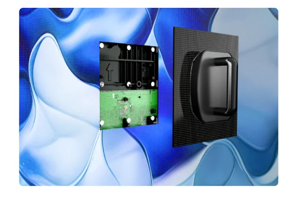 Màn hình LED QSTECH FX27 Series SMD trong nhà cabinet 16:9 siêu mỏng pitch 1.2–2.5 mm Thay module mặt trước màn hình LED QSTECH FX27