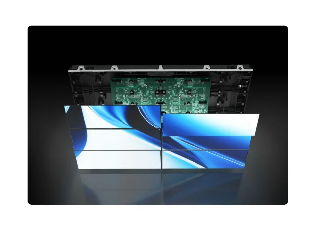 Màn hình LED QSTECH H31 Series SMD trong nhà cabinet 4:3 pitch 1.2–2.5 mm Module tích hợp nguồn và card nhận của màn hình LED QSTECH H31