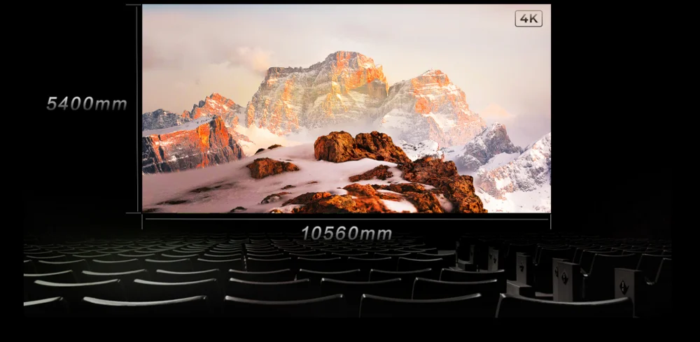 Màn hình LED rạp chiếu phim QSTECH Hi-Cine 4K chuẩn DCI, pitch 2.5 mm Màn hình LED rạp phim QSTECH Hi-Cine 4K kích thước 10560 × 5400 mm