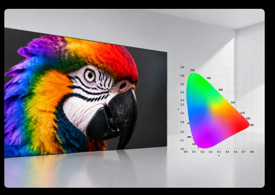 Dải màu 99,1% DCI-P3 của màn hình LED QSTECH VM27