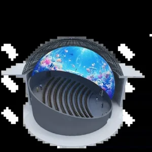 ZAMACO Cấu trúc rạp chiếu mái vòm Unilumin U-Sphere Cinema với khán đài bên trong