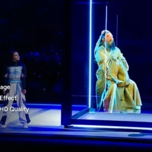 Màn hình LED trong suốt holographic Unilumin Udesign SV Hiệu ứng AR mắt thường và hình ảnh nổi 3D trên Unilumin Udesign SV