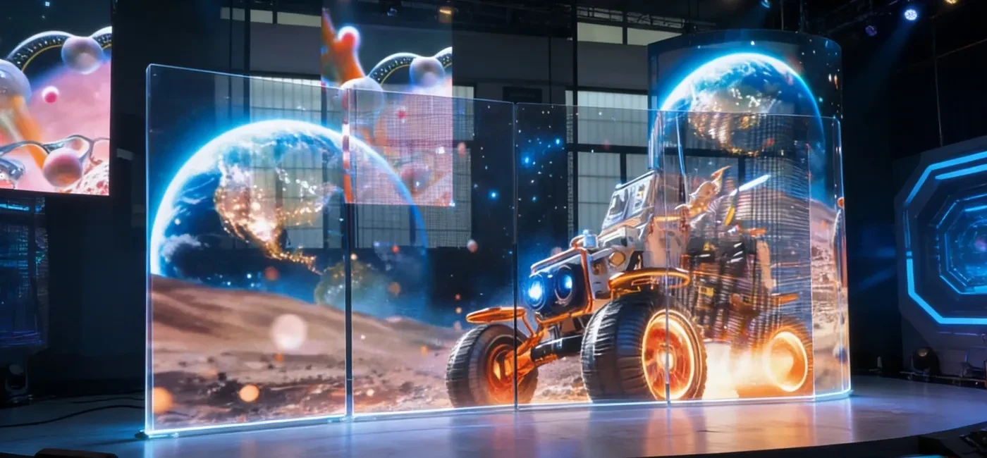 Sân khấu dùng màn hình holographic Unilumin Udesign SV Sân khấu dùng màn hình holographic Unilumin Udesign SV